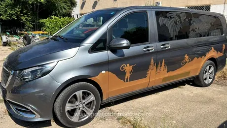 Un Mercedes-Benz V-Class căutat de autoritățile din Germania, depistat de Poliția de Frontieră Giurgiu