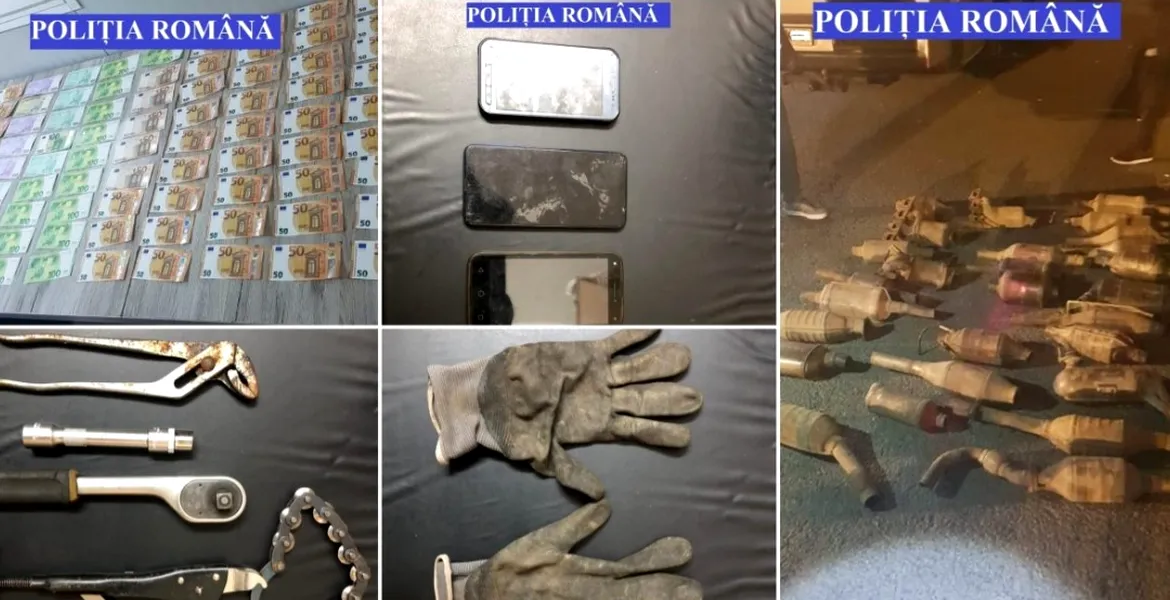 Polițiștii au recuperat 27 de catalizatoare furate. Cum au fost identificați hoții?