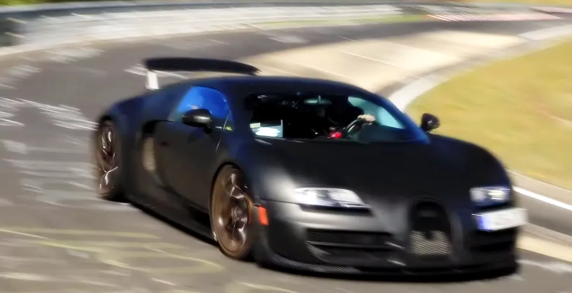 Bugatti Veyron, într-o ipostază… inedită, pe Nürburgring [VIDEO]