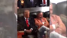Trump, surprins într-o ipostază CONTROVERSATĂ în lojă la meciul echipei sale favorite din finala NBA