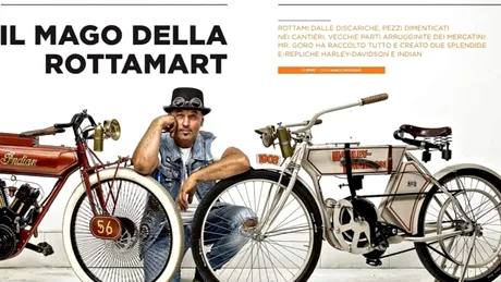 Mr. GoRo - Brașoveanul care construiește biciclete speciale și pe care italienii îl numesc 