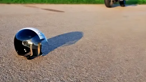 Casca de motociclist pusă pe asfalt nu e semn de salut, ci strigăt de ajutor! Ce mesaj transmite și care sunt obligațiile șoferilor