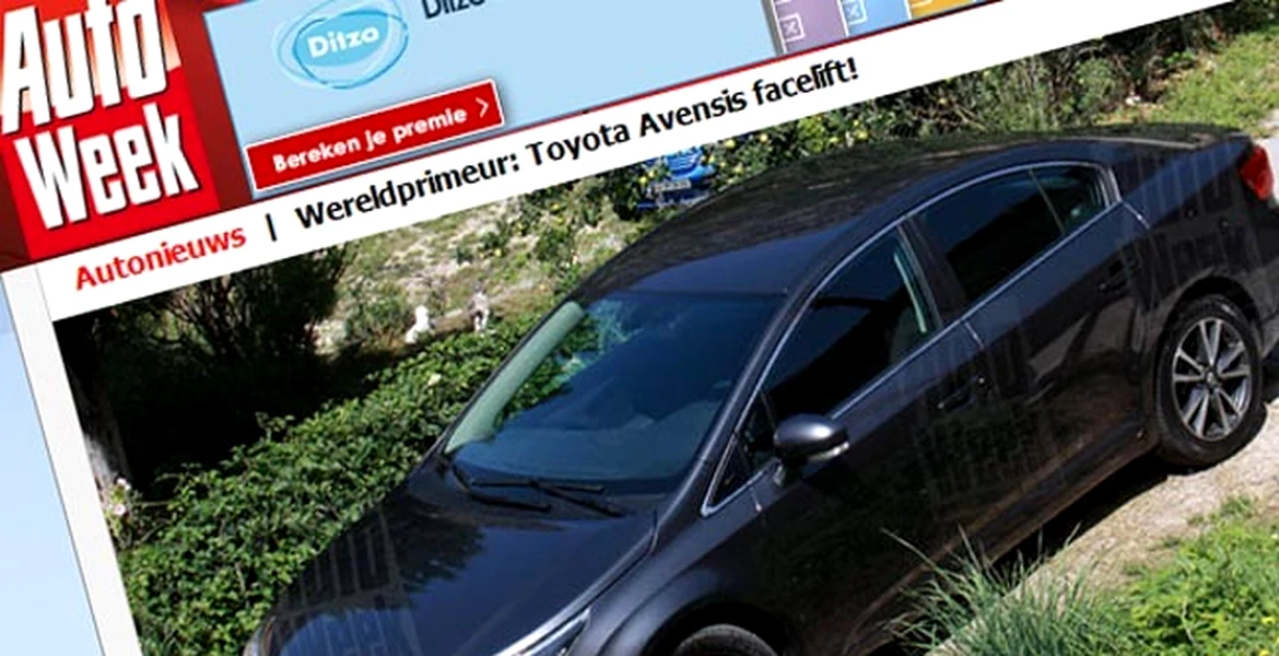 Poze spion cu Toyota Avensis facelift