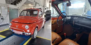 Foto – Fiat 500L din 1969, fotografiat la RAR Iași. Din anii în care Italia trăia „la dolce vita”