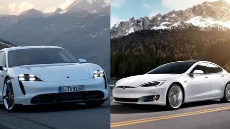 Porsche Taycan vs Tesla Model S. Pareri pro şi contra