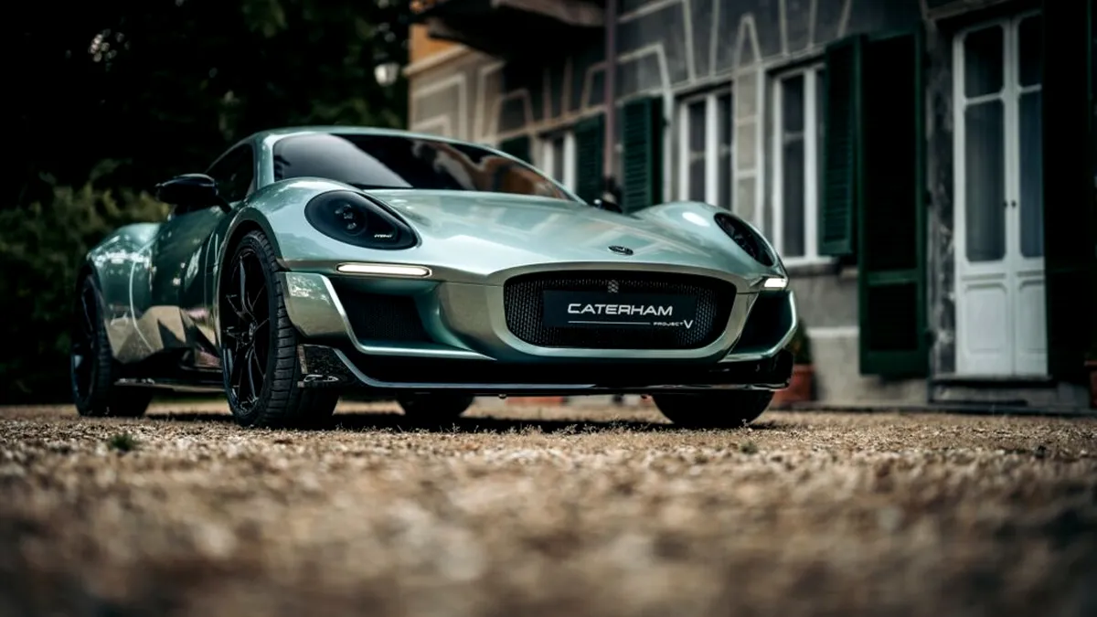 Caterham dezvăluie conceptul Project V, un coupe electric cu autonomie de 400 de kilometri