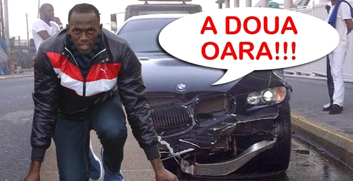 Usain Bolt nu are probleme cu Olimpiada. Dar are cu BMW-ul M3…