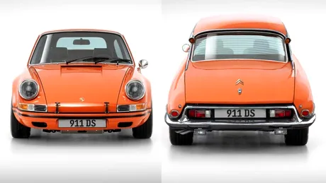 Două legende auto într-o singură maşină: Porsche Citroen 911DS