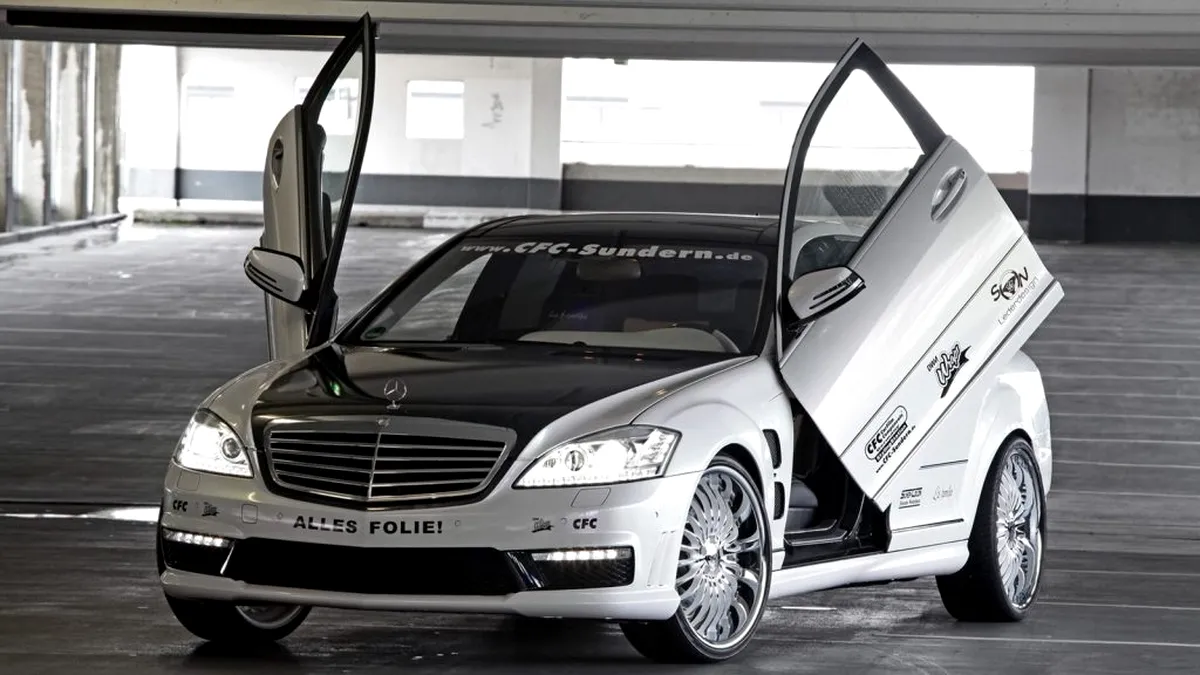 Mix germano-italian: Mercedes-Benz S65 AMG cu Lambo doors