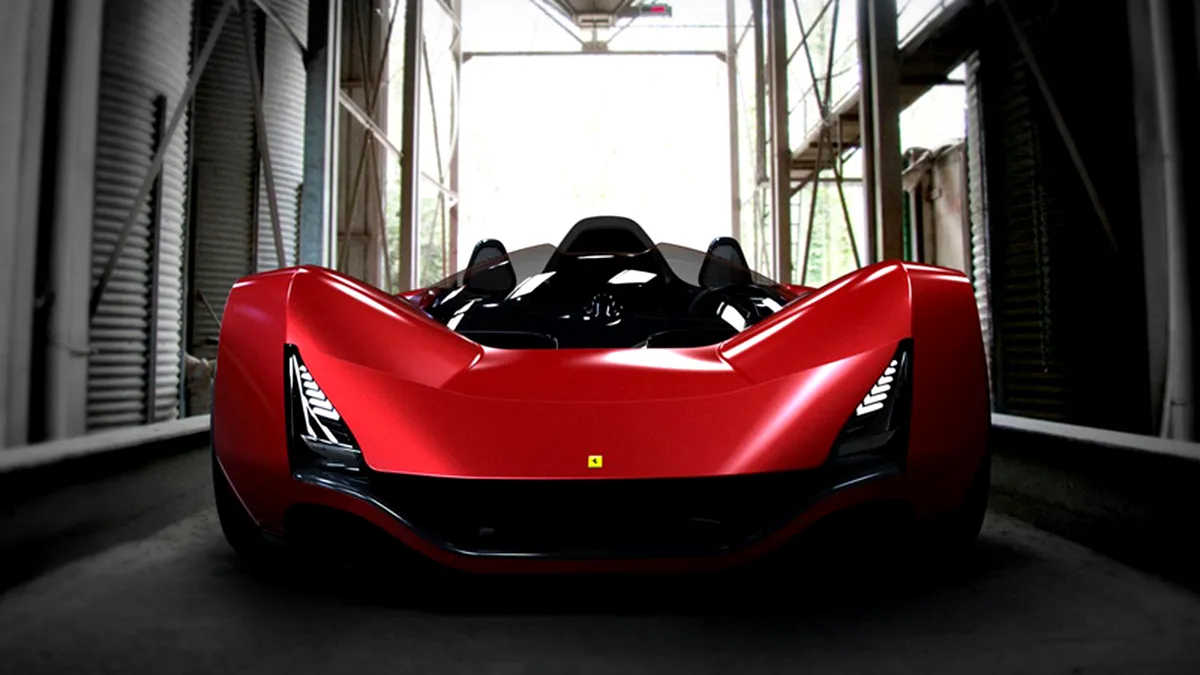 VIDEO: Ferrari Aliante, conceptul unui roadster futurist