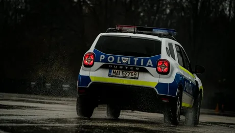 Un buştean s-a desprins din remorca unui TIR şi trecut prin parbrizul unei mașini – FOTO