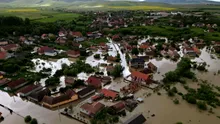Inundații în Brașov: 120 de hectare sub apă, 86 de case și 90 de curți afectate
