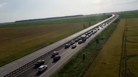 Trafic intens pe sensul către litoral al Autostrăzii Bucureşti - Constanţa