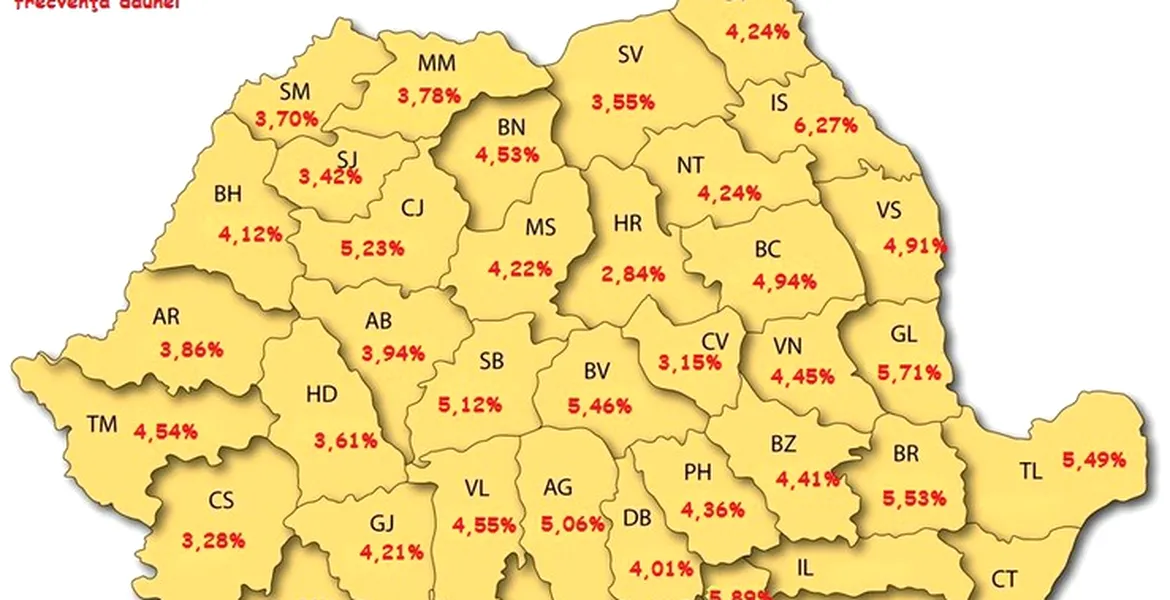 HARTA ŞOFERILOR DE COŞMAR DIN ROMÂNIA