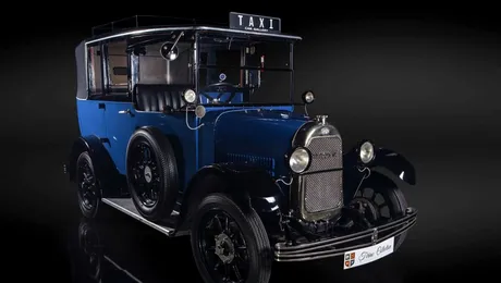Cinci automobile istorice vor putea fi admirate gratuit pe strada Radu Beller din București. De la 0,75 CP la taxiul Londrei