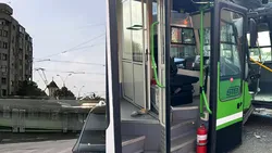 Două vehicule STB s-au ciocnit în București. Imagini șocante cu accidentul soldat cu 11 răniți – VIDEO