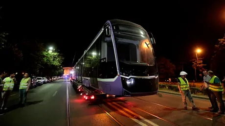 VIDEO. Primul tramvai cumpărat de la turci a început să circule într-un oraș din România