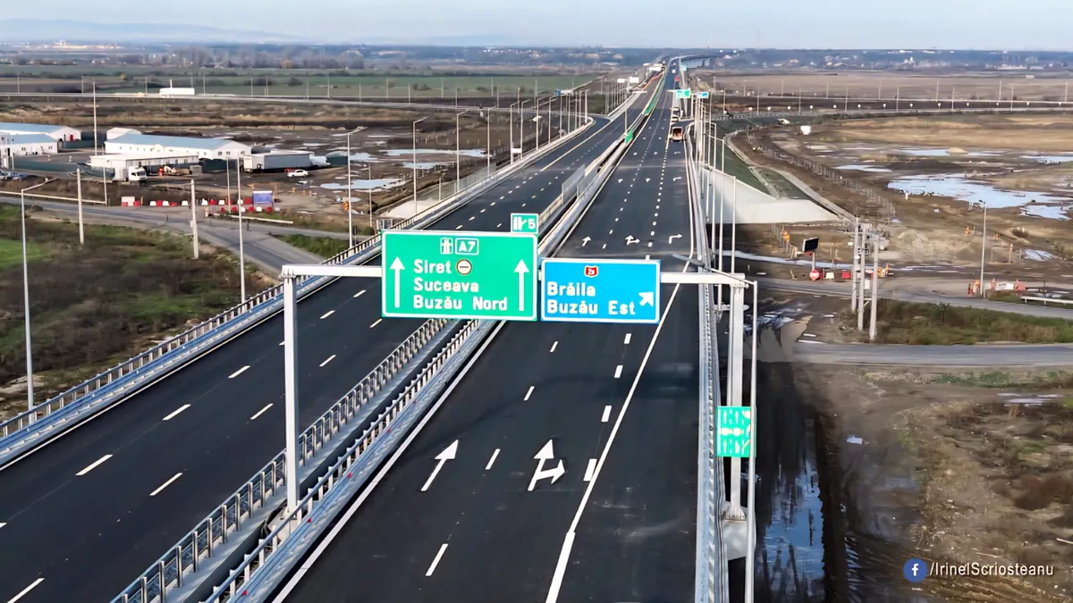 O nouă secțiune din Autostrada Moldovei este gata. Oficial din Transporturi: Am făcut 2 ore și 11 minute din București la Bacău