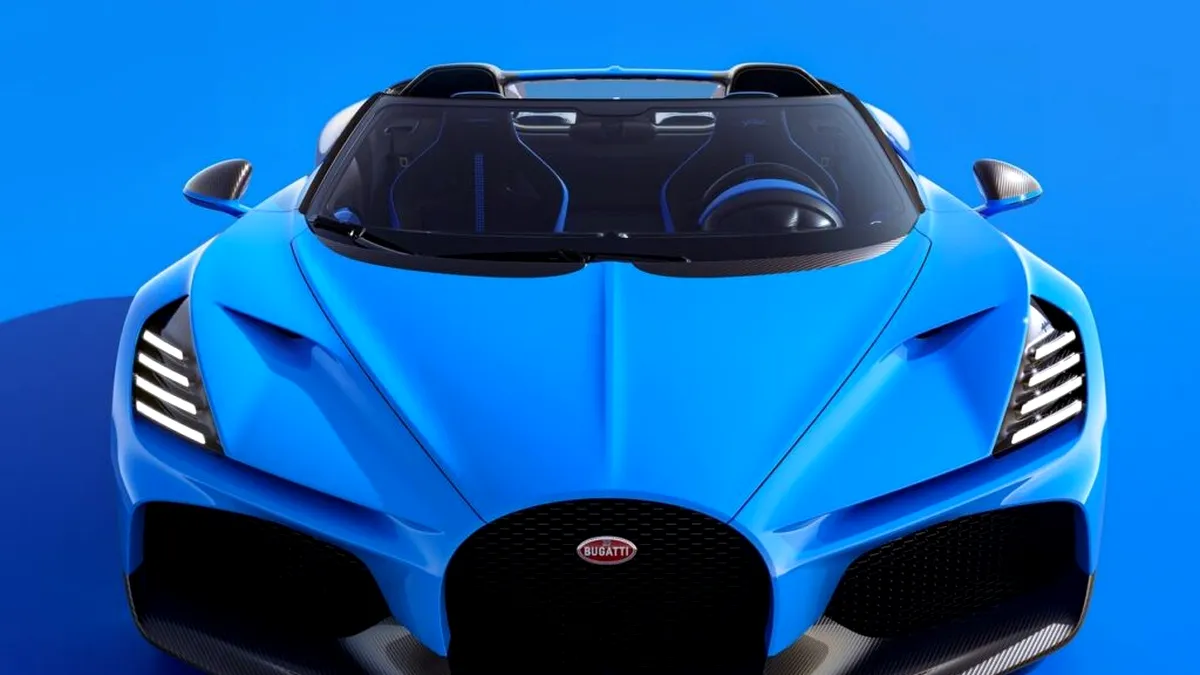 Noul Bugatti W16 Mistral poate atinge o viteză maximă de peste 420 km/h