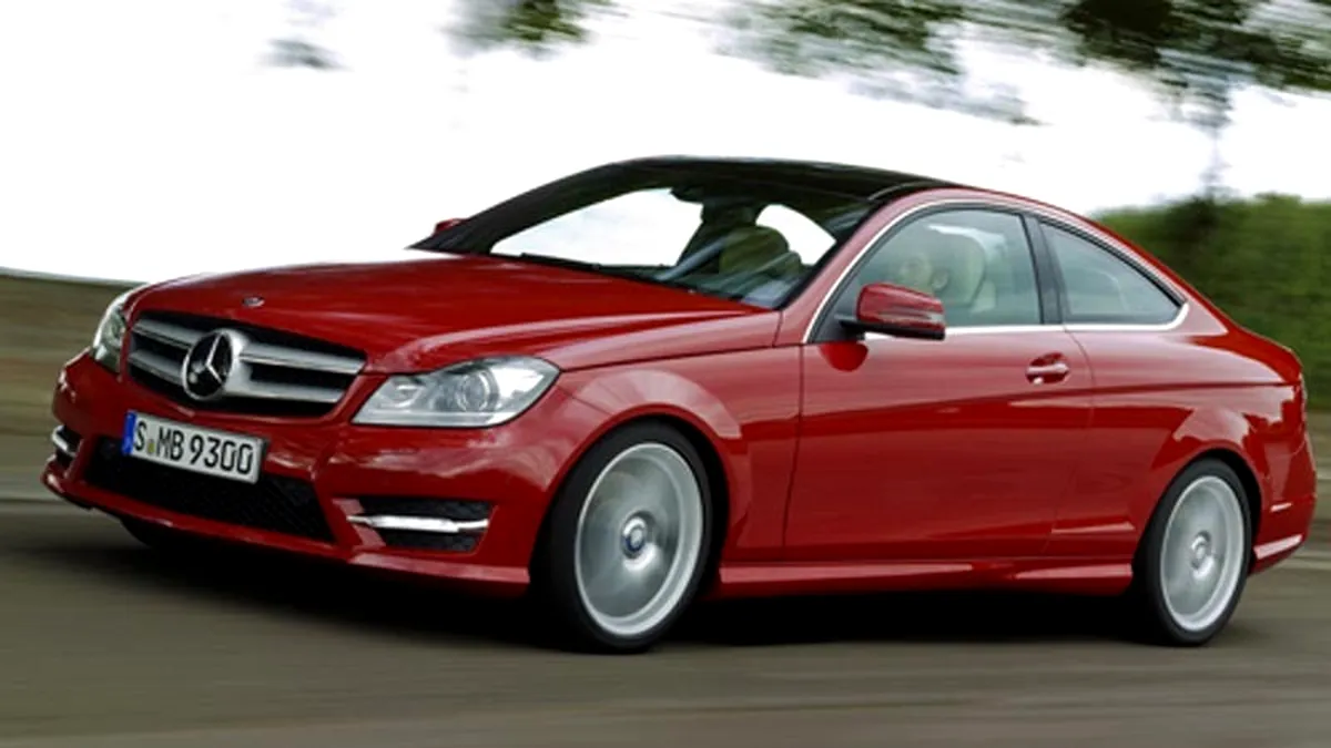 Primele imagini oficiale cu Mercedes C-Class Coupe