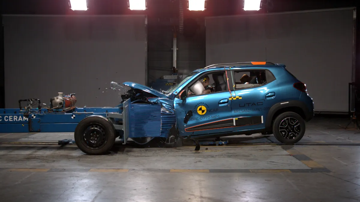 Doar o stea pentru Dacia Spring la testele de siguranță EuroNCAP (cu video)