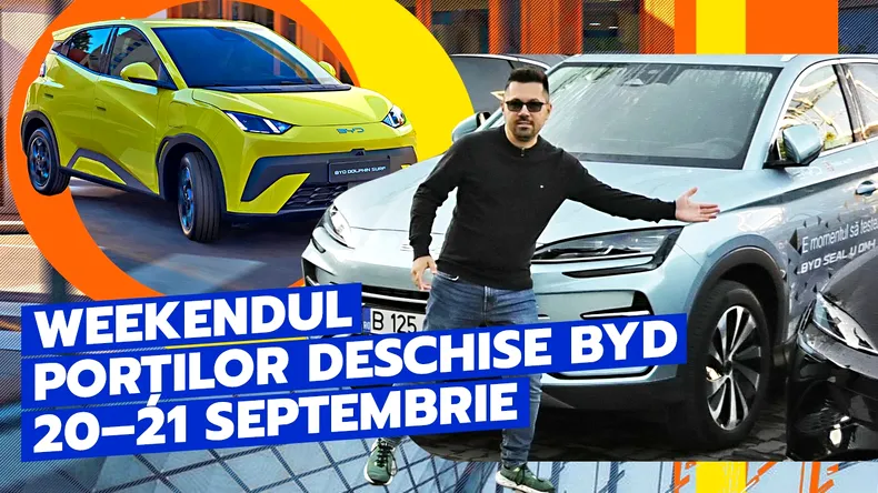 Weekendul Porți Deschise BYD la București: Test Drive pe 20–21 septembrie – VIDEO