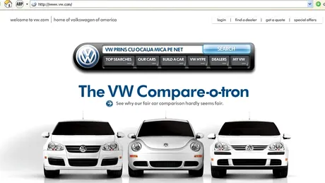 VW prins cu ocaua mică pe net