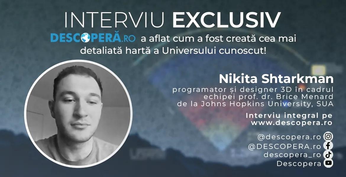 INTERVIU EXCLUSIV DESCOPERĂ.ro – Cea mai frumoasă hartă a Universului. Cum a fost creată și cum ne ajută?