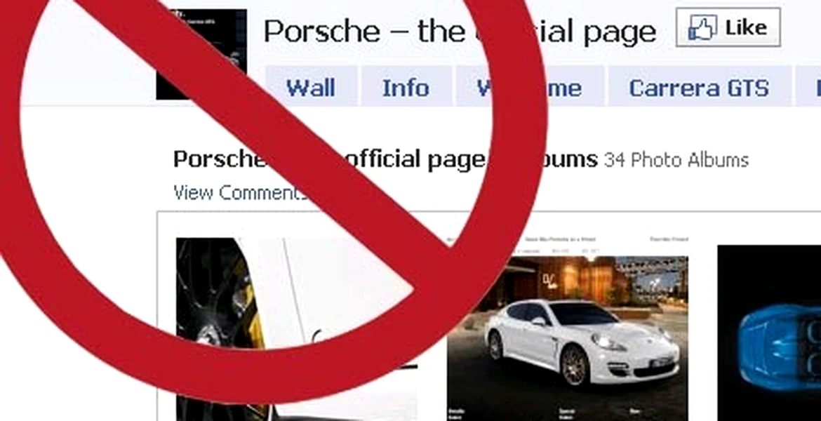 Angajaţii Porsche nu au voie pe Facebook!
