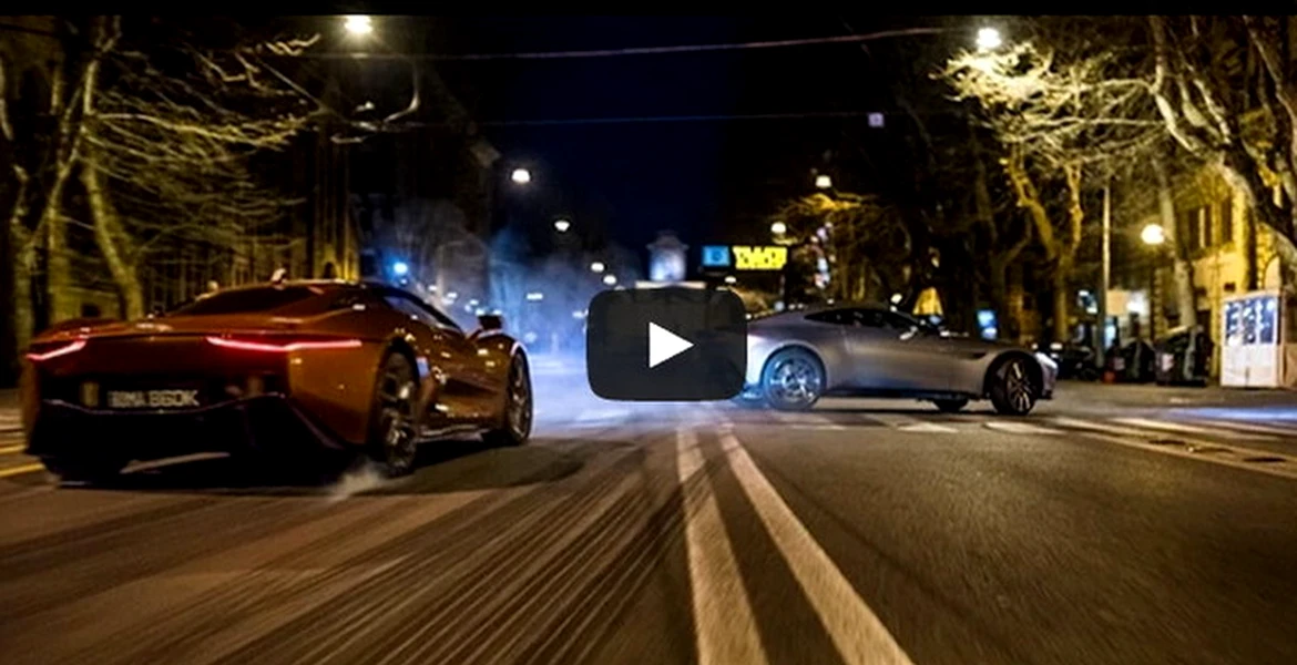 Aston Martin DB10 vs Jaguar C-X75 în BOND:Spectre. VIDEO