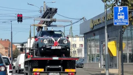 Autoritățile din Cluj nu iartă. Au ridicat mașina miresei, parcată neregulamentar