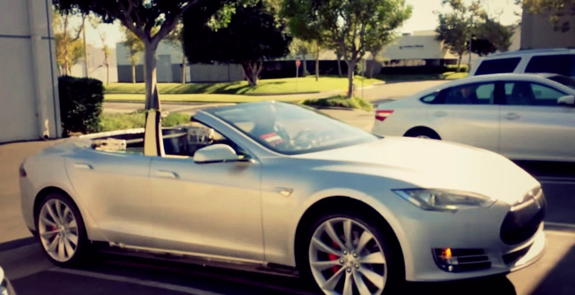 Tesla Model S cabrio, o realitate creată de NCE