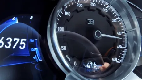 Un Bugatti Chiron Sport atinge viteza maximă de 420 km/h - VIDEO