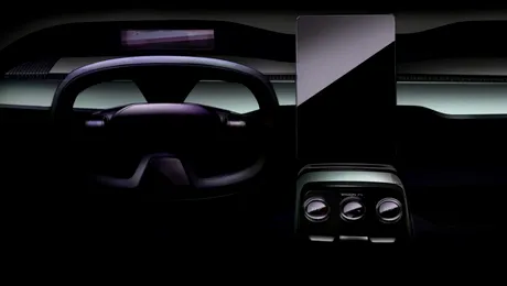 Skoda dezvăluie o nouă imagine cu interiorul viitorului concept electric denumit Vision 7S