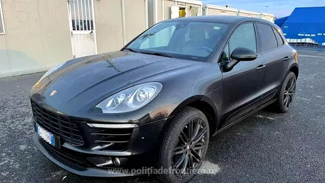 Porsche Macan confiscat de polițiști. Pagubă de 43.000 de euro