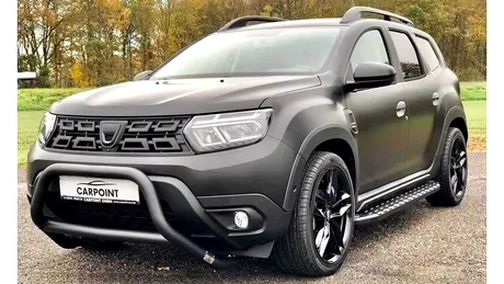 Aceasta este Dacia Duster de 30.000 de euro. Are doar tracțiune față, dar arată amenințător