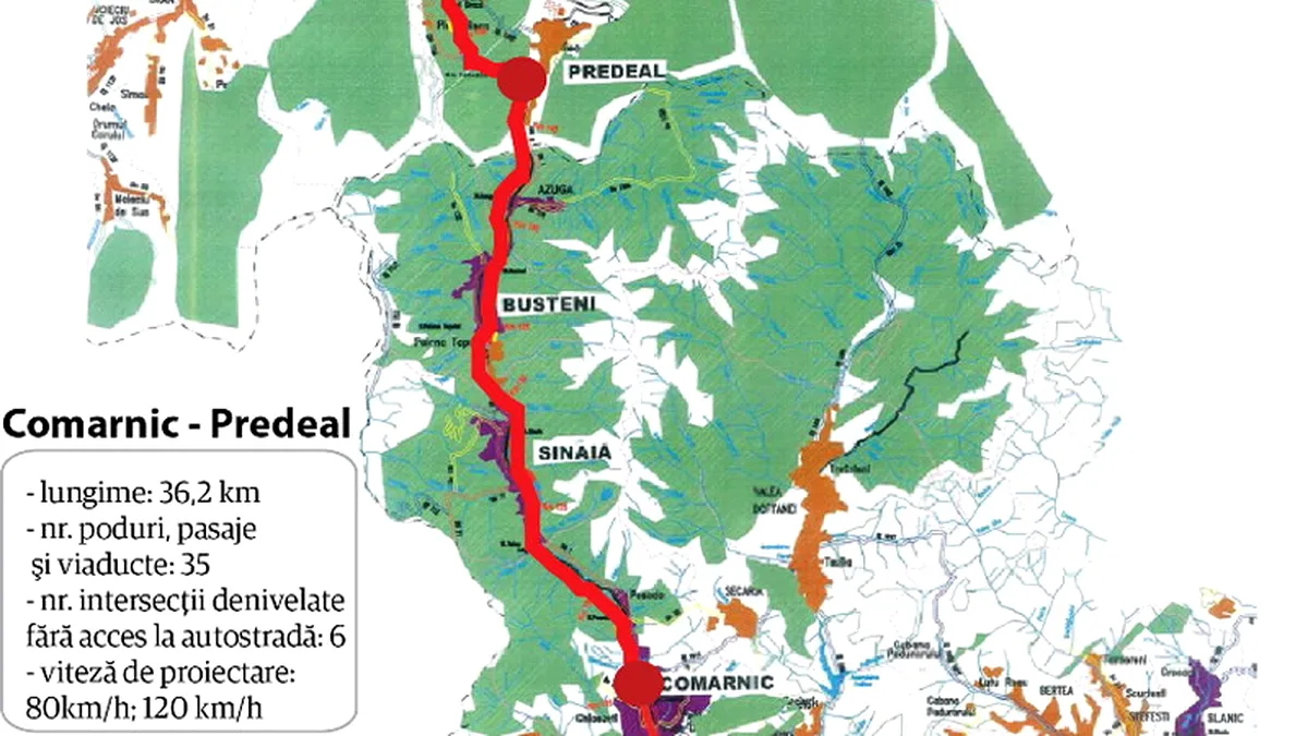 Când încep, de fapt, lucrările la Autostrada Comarnic - Braşov?