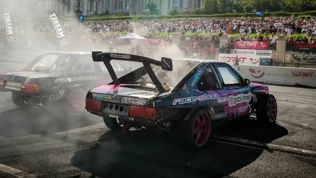 Campionatul Național de Drift începe cu record de participare la etapa din Piața Constituției