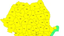 România sub Cod Galben de ploi torențiale, vijelii și grindină