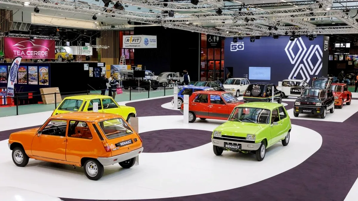 Legendarul model Renault 5 aniversează 50 de ani în cadrul Salonului Retromobile Paris 2022