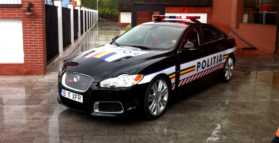 Poliţia Română îşi completează flota cu un Jaguar XFR de 510 CP