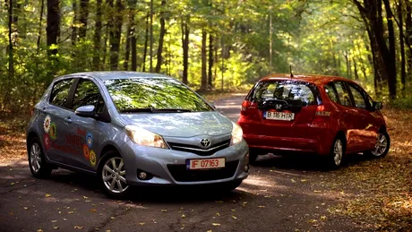 Pui de samurai: Toyota Yaris 1.3 VVTi vs. Honda Jazz 1.4 i-VTEC