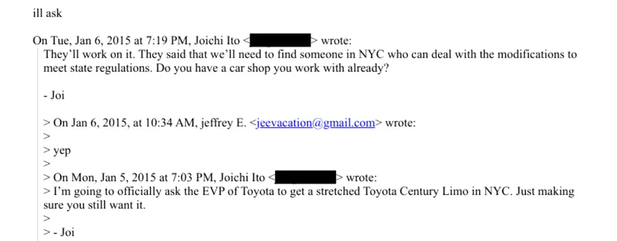 e-mail trimis lui epstein
