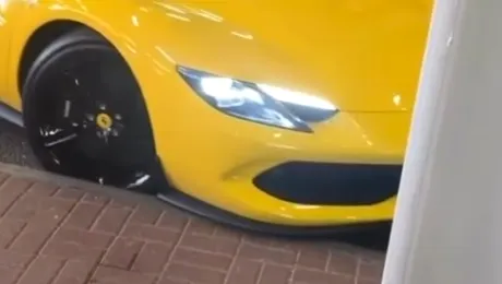 Video / Ferrari-ul lui Sandro Tonali a fost zgâriat de un valet în timpul unei manevre de parcare