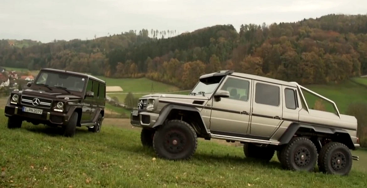 Mercedes-Benz G63 AMG VS G63 AMG 6×6: duelul giganţilor. VIDEO
