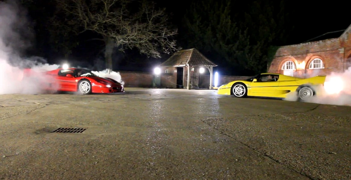 Video: Distracţie pe bani grei cu două Ferrari F50