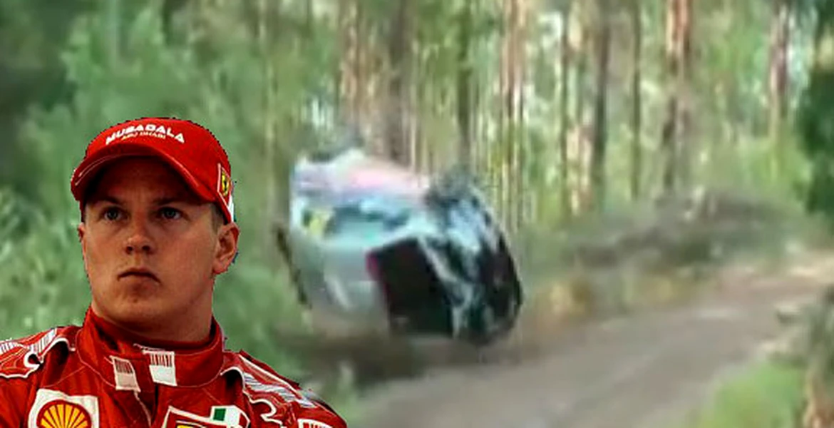 Kimi Raikkonen – accident în WRC