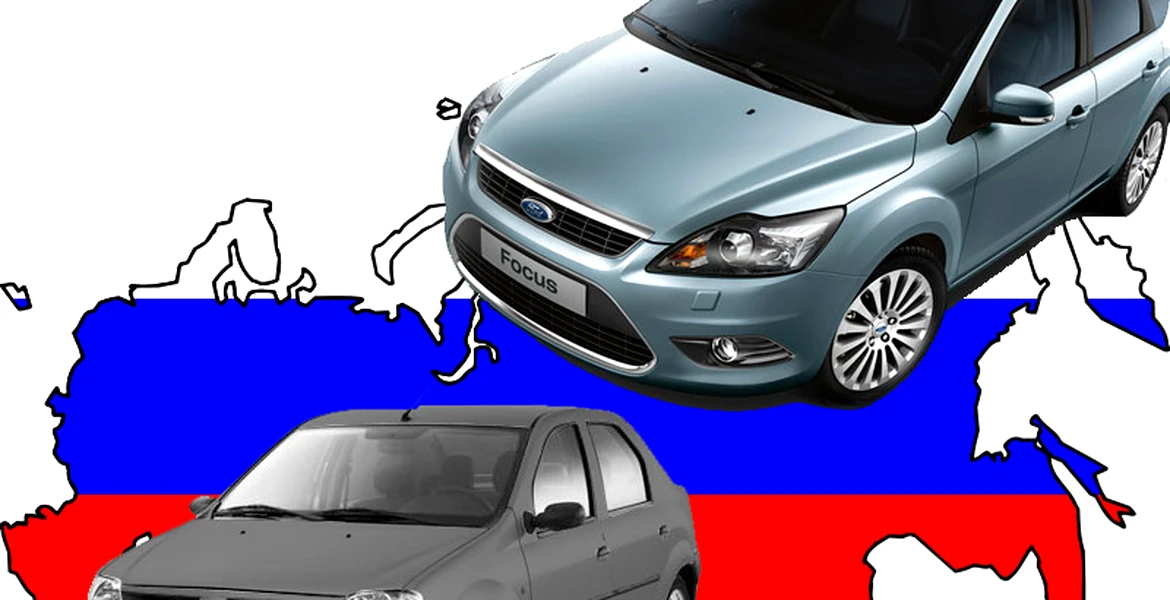 Vânzări maşini noi în Rusia