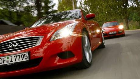 Gentleman drive - Infiniti G37S vs Porsche Cayman S