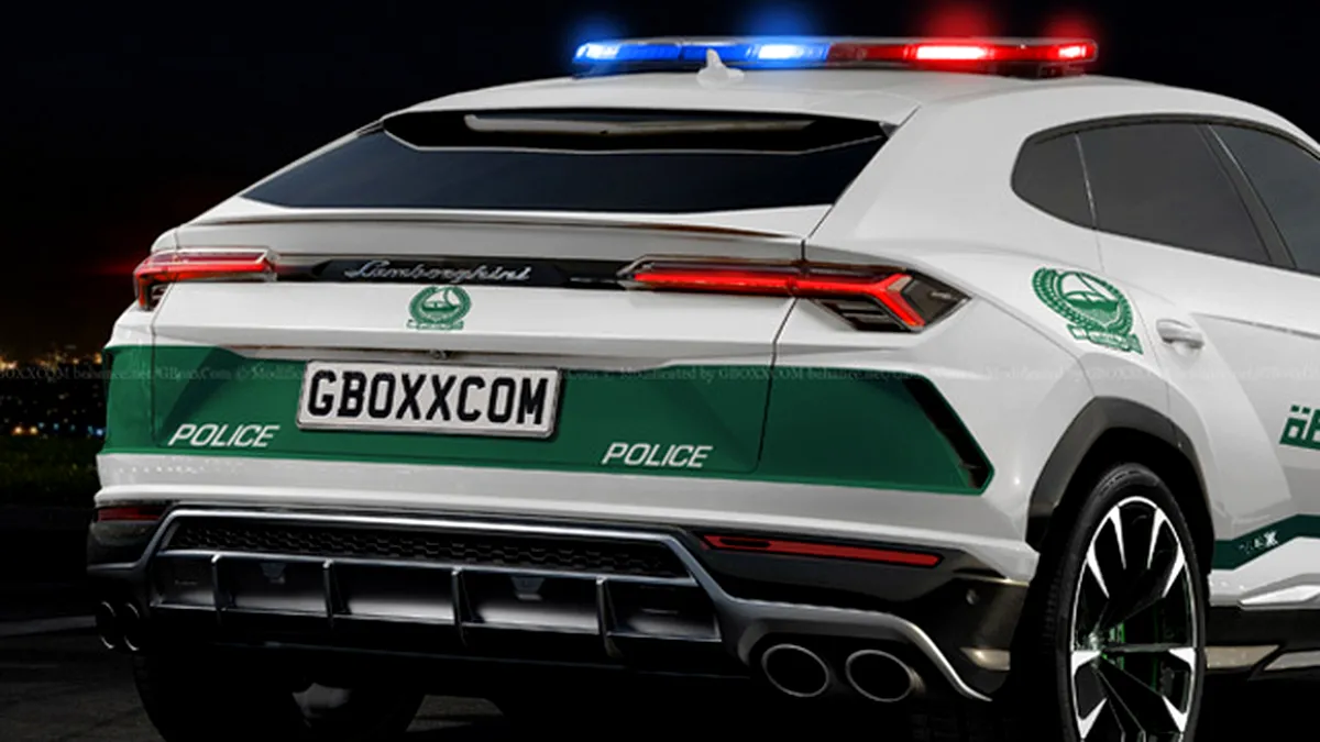 Poliţia din Dubai nu stă pe gânduri: are cele mai rapide maşini de pe planetă. Noul Lamborghini Urus ar putea fi unul dintre ele - FOTO